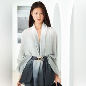 Cushnie Gray Ombre Scarf